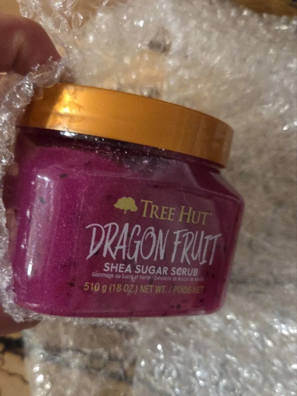 Tree Hut Dragon Fruit Shea Sugar Scrub - Vibrant Pink Exfoliant